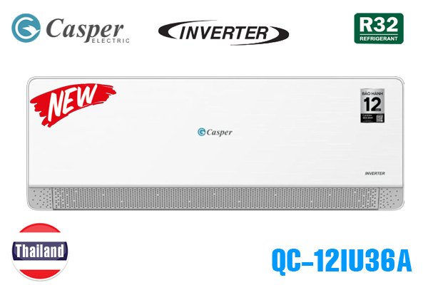 Điều hòa Casper 1 chiều inverter 12000BTU QC-12IU36A